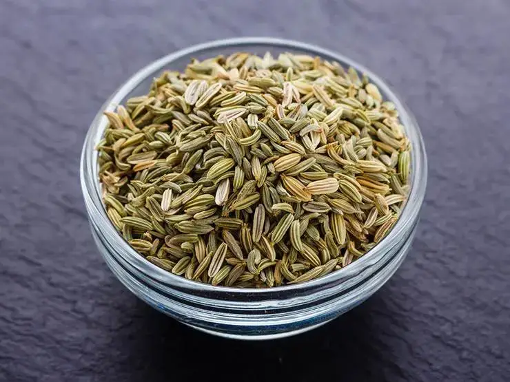 A bowl of fennel seeds